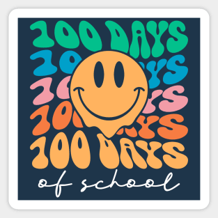 100 days of school Smiley Face Sticker